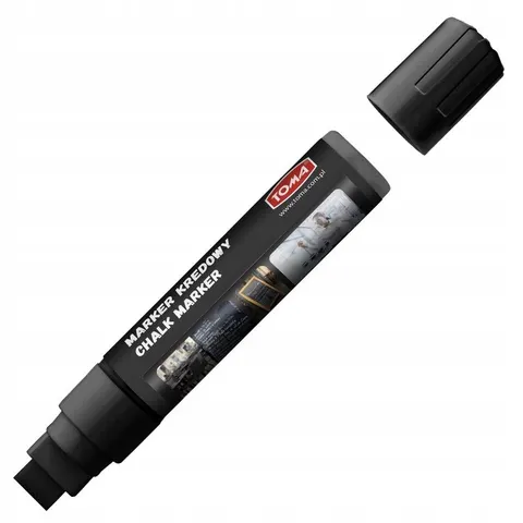 Marker kredowy jumbo gruby CZARNY TO-290 TOMA