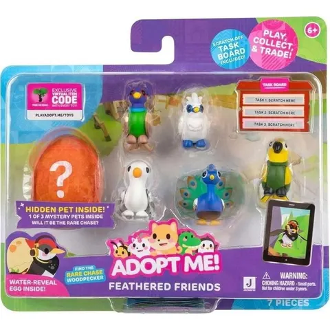 Adopt Me! 6-Pak Oryginalne Figurki Roblox Zwierzęta Feathered Friends