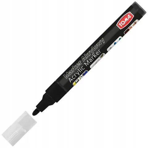 Marker akrylowy CZARNY 2,5 mm TO-402 TOMA