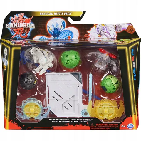 Bakugan 3.0 Battle Pack 5-Pak Bruiser Octogan Ventri Hammerhead Butterclaw