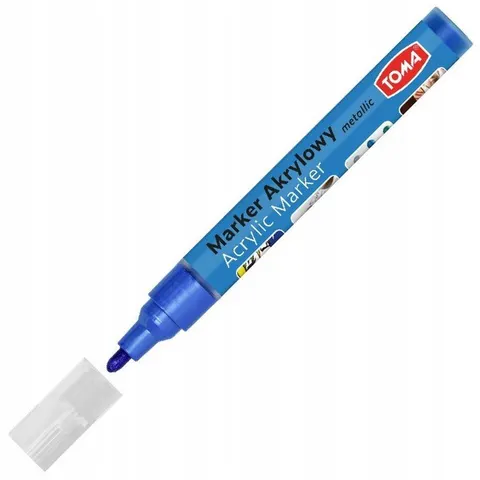 Marker akrylowy METALICZNY NIEBIESKI 2,5 mm TO-402 TOMA