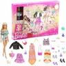Barbie Kalendarz Adwentowy Oryginalny Mattel Gyn37