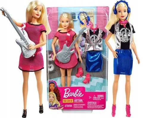 Barbie Lalka Rock Star Gwiazda Rocka z Gitarą
