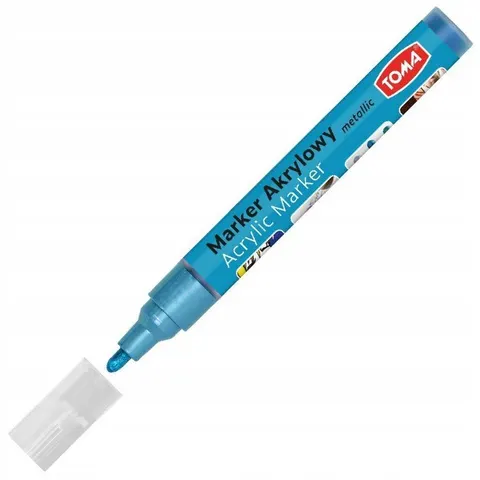 Marker akrylowy METALICZNY JASNY NEBIESKI 2,5 mm TO-402 TOMA