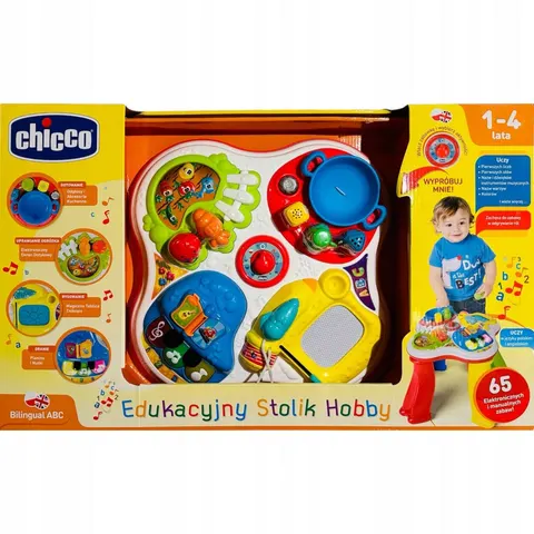 Chicco Edukacyjny Stolik Hobby Interaktywna Zabawka Dwujęzyczna Pol/Eng