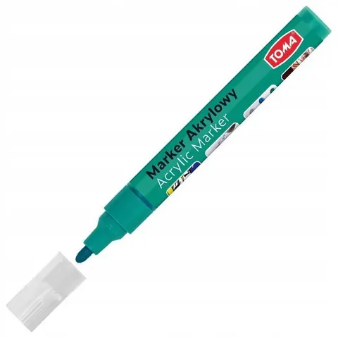 Marker akrylowy ZIELONY 2,5 mm TO-402 TOMA