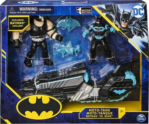 DC Comics Zestaw 2-Pak Moto-Tank Bane Vs Batman