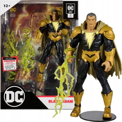 DC Multiverse Black Adam Oryginalna Ruchoma Figurka Black Adam + Komiks