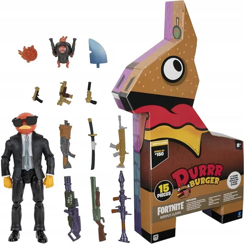 Fortnite Supply Llama Piniata Durrr Burger + Figurka Contract Giller