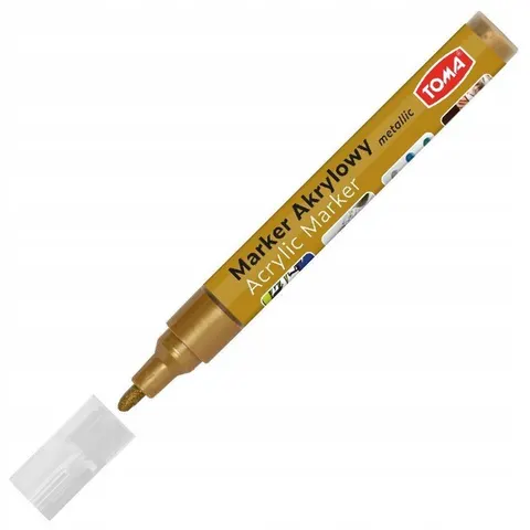 Marker akrylowy METALICZNY BRĄZOWY 2,5 mm TO-402 TOMA