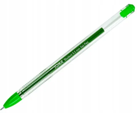Długopis żelowy Student 0,5 mm ZIELONY TO-071 TOMA