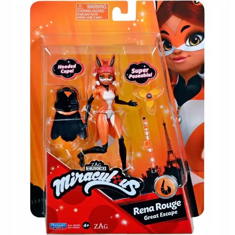 Miraculum Rena Rouge Figurka Ruda Kitka Akcesoria