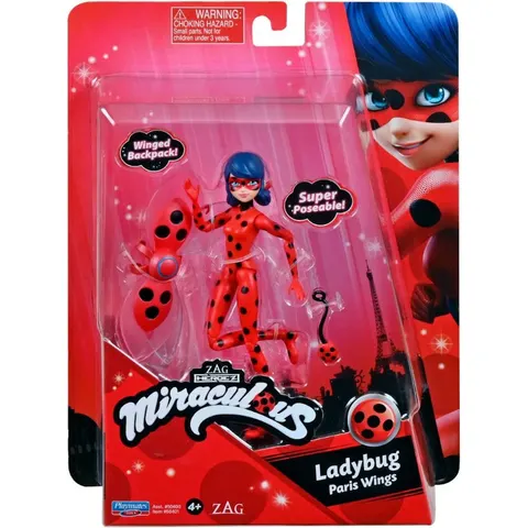 Miraculum: Biedronka i Czarny Kot Miraculous Figurka Ladybug Paris Wings