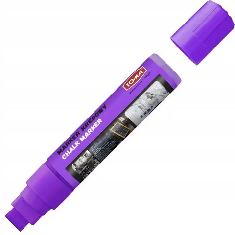 Marker kredowy jumbo gruby FIOLETOWY TO-290 TOMA