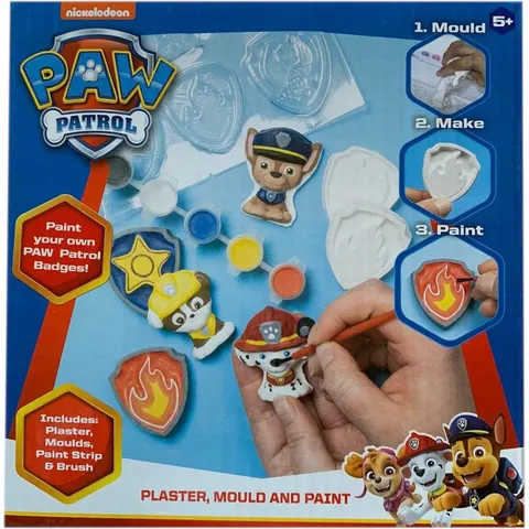Odlewy Gipsowe Figurki Paw Psi Patrol + Farbki