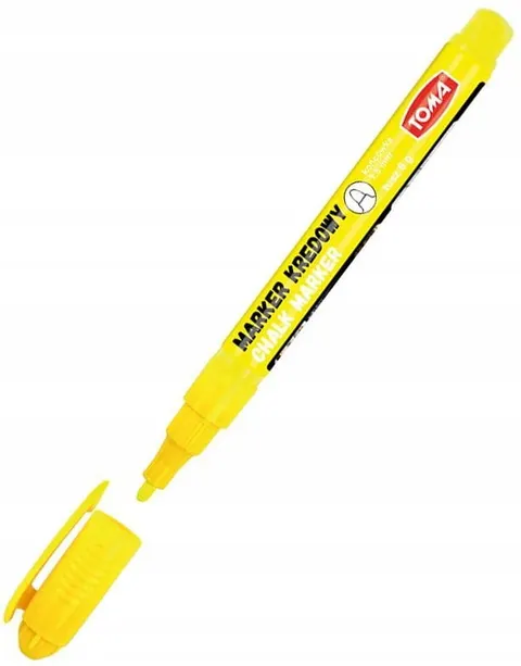 Marker kredowy cienki 1,5mm ZÓŁTY TO-293 TOMA