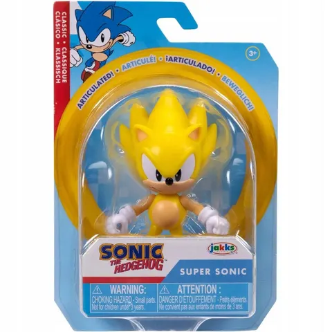 Sonic the Hedgehog Jakks Pacific Oryginalna Ruchoma Figurka Super Sonic