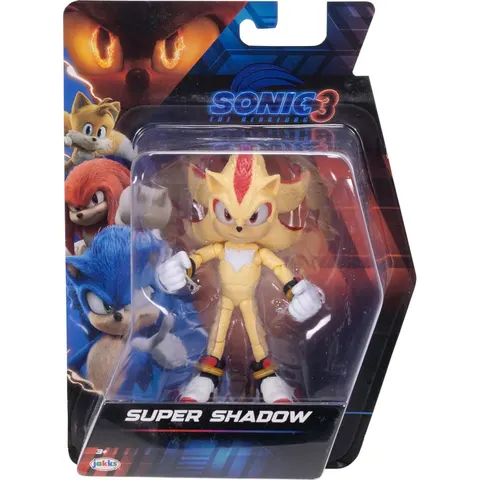 Sonic the Hedgehog Movie 3 Jakks Pacific Ruchoma Figurka Super Shadow