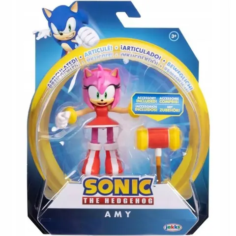 Sonic the Hedgehog Oryginalna Ruchoma Figurka Amy + Piko Hammer Młot