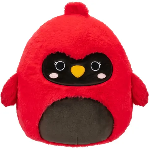 Squishmallows Maskotka Fuzz A Mallows Ptak Kardynał Szkarłatny Cazlan 30cm