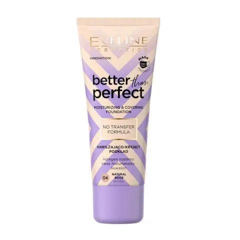 EVELINE BETTER THAN PERFECT Nawilżająco-kryjący podkład 04 NATURAL BEIGE, 30 ml