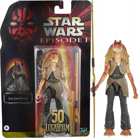 Star Wars Episode i Hasbro Oryginalna Ruchoma Figurka Jar Binks 16cm