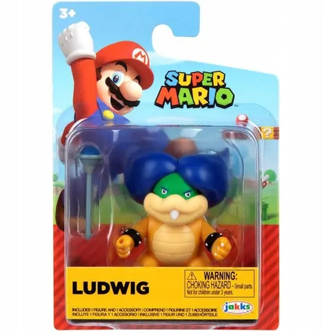 Super Mario Jakks Pacific Oryginalna Ruchoma Figurka Ludwig + Różdżka