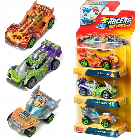 T-Racers 2.0 Mix 'N Race 3-Pak Magmax 13 + Slimy Beast 10 + Mad Honey 5