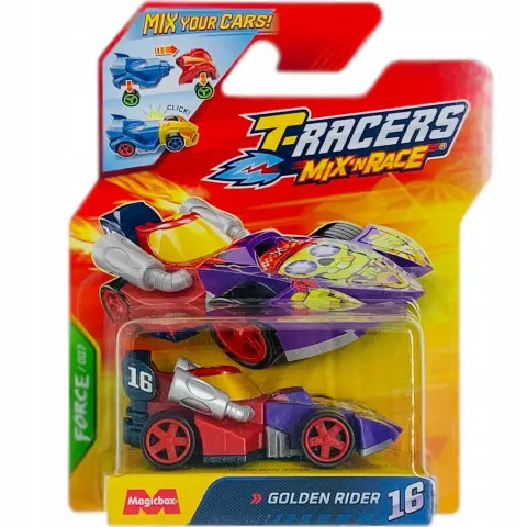 T-Racers 2.0 Mix 'N Race Magic Box Force 007 Auto Pojazd Golden Rider 16