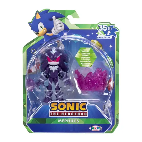 Sonic the Hedgehog 35th Anniversary Jakks Mephiles + Purple Mist Base