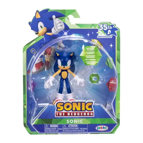 Sonic the Hedgehog 35th Anniversary Jakks Pacific Sonic + Green Emerald