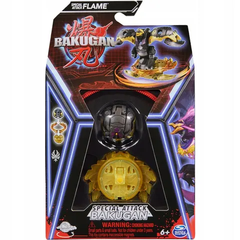Bakugan 3.0 Special Attack Spin Master Figurka Black Czarny Avian Flame
