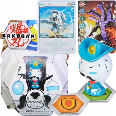 Bakugan Biały Haos Sheriff Cubbo Spin Master