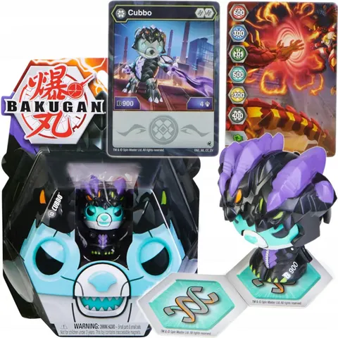 Bakugan Czarny Darkus Nillious Cubbo Spin Master