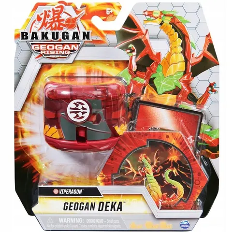 Bakugan Geogan Rising Spin Master Duży Deka Jumbo Pyrus Viperagon
