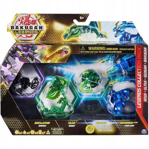 Bakugan Legends Collection Pack 4-Pak Dragonoid Talan Pegatrix Auxillataur