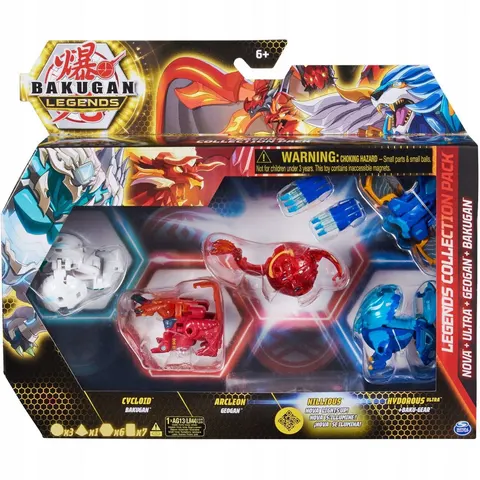 Bakugan Legends Collection Pack 4-Pak Hydorous Arcleon Nillious Cycloid