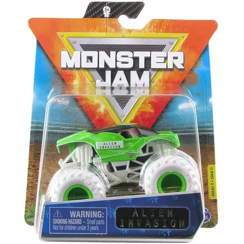 Monster Jam Truck + Opaska Alien Invasion 1:64