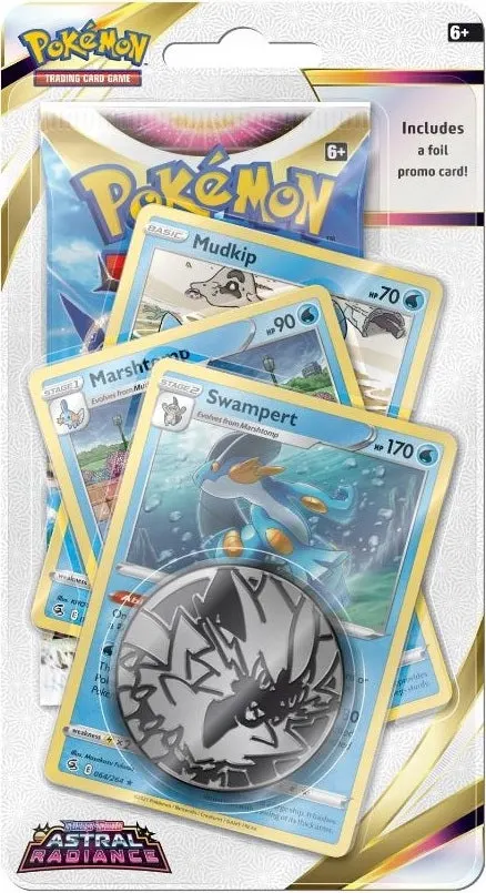 Pokemon Astral Radiance Mudkip Marshtomp Swampert