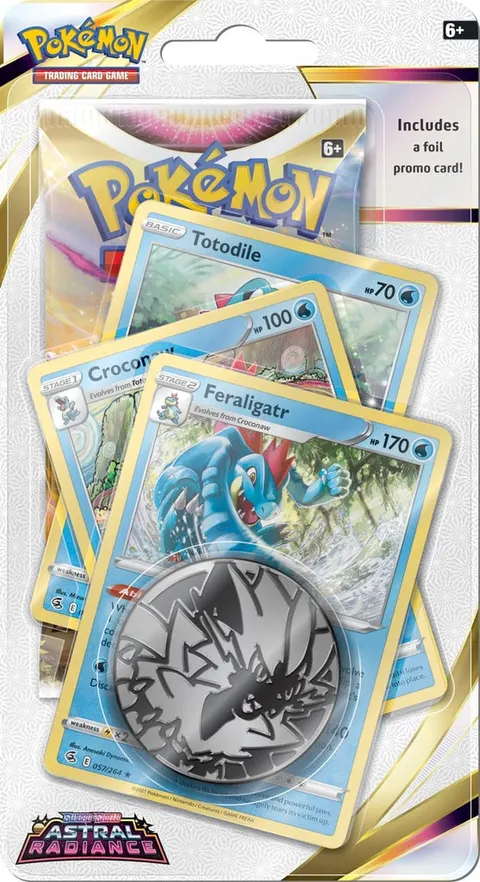 Pokemon TCG Astral Totodile Croconaw Feraligatr
