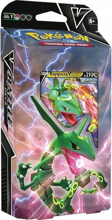 Pokemon TCG Karty Zestaw Battle V Deck Rayquaza