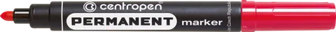 Marker permanentny Permanent, czerwony 8566, CENTROPEN