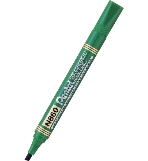Marker permanentny Pentel N860 ścięty zielony