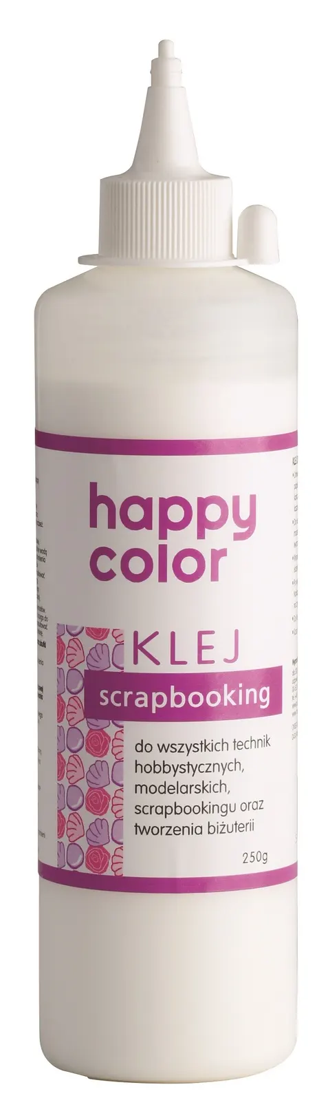 Klej do scrapbookingu, butelka 250g, Happy Color