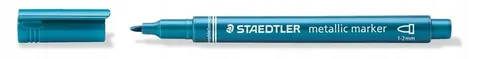 Marker metaliczny niebieski 1-2 mm, Staedtler