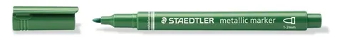 Marker metaliczny 1-2 mm, zielony, Staedtler