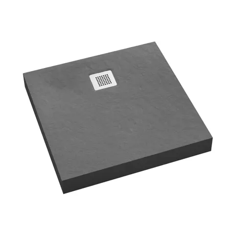 Schedpol New Horizons Grey Stone brodzik akrylowy 90x90x12