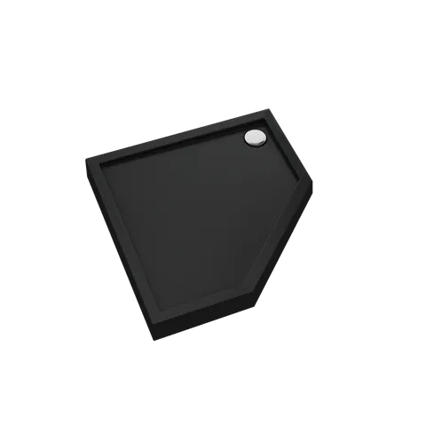 Schedpol Competia New Black Mat brodzik akrylowy 80x80x12