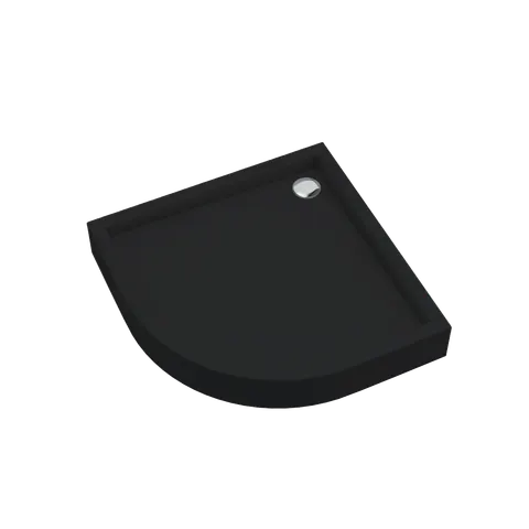 Schedpol Medium Black Mat brodzik akrylowy 80x80x16 R55