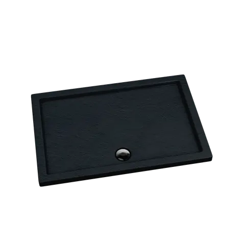 Schedpol Caspar Black Stone brodzik akrylowy 90x100x5